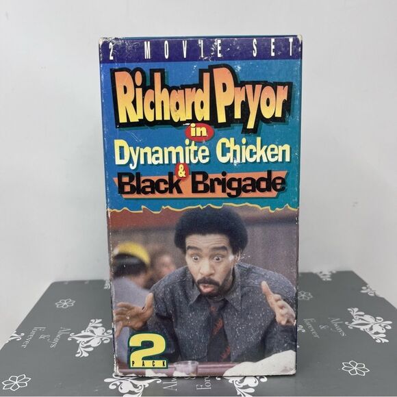 Richard Pryor 2 Movie Box Set VHS Dynamite Chicken Black Brigade - Picture 2 of 8